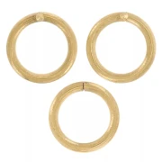 Anelli chiusi 5x0,7 mm - Acciaio inossidabile 316L Dorato x100