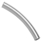 Perlina a tubo curvo 30x4 mm - Argento 925 x1