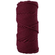 Bobina di cordoncino di cotone per macramè da 3 mm - Granato x 50 m|raw }}
