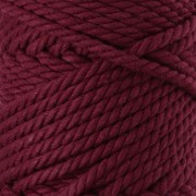 Bobina di cordoncino di cotone per macramè da 3 mm - Granato x 50 m