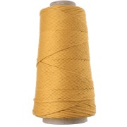 Bobina di cordoncino in cotone macramè Organic Cotton Detox XL pettinato - Senape x 200 m
