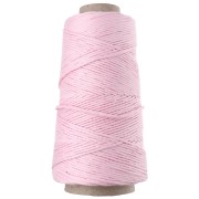 Gomitolo di cordoncino in cotone macramè Organic Cotton Detox XL pettinato - Baby Pink x 200 m
