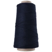 Gomitolo di cordoncino in cotone macramè Organic Cotton Detox XL pettinato - Blu navy x 200 m