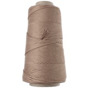 Gomitolo di filo di cotone per macramè Organic Cotton Detox XL pettinato - Mocca x200 m