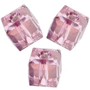 Cubetti PureCrystal 5601 da 4 mm - Dark Rose x8