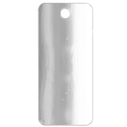 Pendente rettangolare 55x25 mm in plexiglass - effetto specchio - Daddy cool - Blu scuro