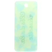 Ciondolo rettangolare 55x25 mm in acetato - Chiavi del successo - Multi verde marmorizzato x1