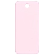 Pendente rettangolare 55x25mm in acetato - Oh la la ! - Rosa fluorescente - Arancione x1