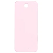 Pendente rettangolare 55x25mm in acetato - Oh la la ! - Rosa fluorescente - Arancione x1