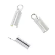 Chiudicordoncino tondo mm. 3 Placcatura argento fino x10