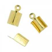 Chiudicordoncino tondo mm. 3 dorato x10