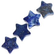 Perle di pietra preziosa a stella da 6 mm - Lapislazzuli x4