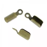 Chiudicordoncino tondo mm. 2 bronzo x15