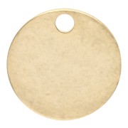 Zecchini rotondi lisce da 8 mm - Dorati con oro fino x10