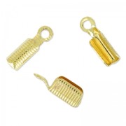 Chiudicordoncino tondo mm. 2 dorato x15