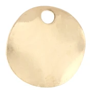 Zecchini rotondi ondulati da 8 mm - Dorati con oro fino x10