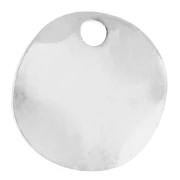 Zecchini rotondi ondulati da 8 mm - Placcatura in argento fino x10