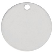 Zecchino da incidere 14 mm - spessore 0,4 mm - Argento 925 x1