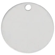 Zecchino da incidere 14 mm - spessore 0,4 mm - Argento 925 x1