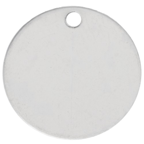Zecchino da incidere 14 mm - spessore 0,4 mm - Argento 925 x1