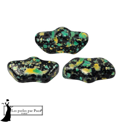 Perla in vetro Delos® di Puca® 6x11 mm - Enamel Green x10g