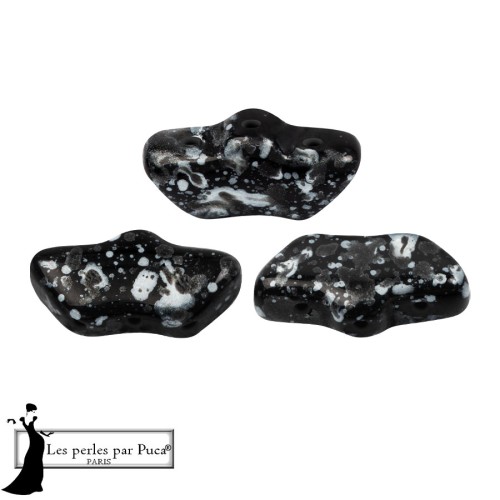 Perla in vetro Delos® di Puca® 6x11 mm - Enamel Grey x10 g