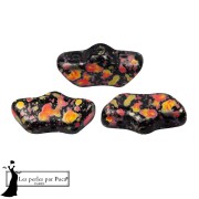 Jet - Perla in vetro Delos® di Puca® 6x11 mm - Smalto arancione x10 g Perla in vetro Delos® di Puca® 6x11 mm - Smalto arancione x10 g