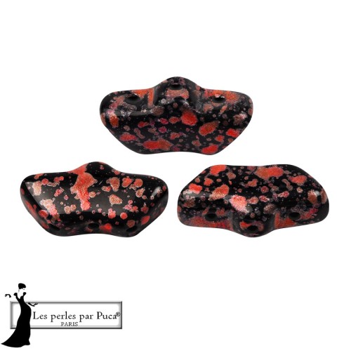Perla in vetro Delos® di Puca® 6x11 mm - Enamel Red x10g