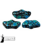 Jet - Perla in vetro Delos® di Puca® 6x11 mm - Smalto turchese x10 g Perla in vetro Delos® di Puca® 6x11 mm - Smalto turchese x10 g