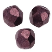 Faccette da 3 mm - Rosso metallizzato intenso, forma a pera x50