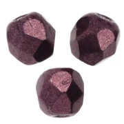 Faccette da 3 mm - Rosso metallizzato intenso, forma a pera x50