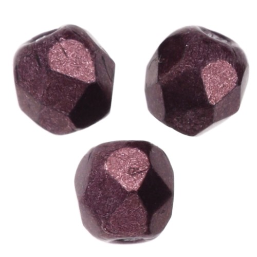 Faccette da 3 mm - Rosso metallizzato intenso, forma a pera x50