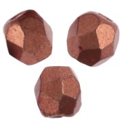 Faccette da 3 mm - Arancione ruggine metallizzato intenso x50