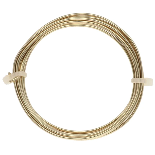 Filo di ottone da 1,5 mm per la creazione di gioielli - Ottone grezzo x1.75 m