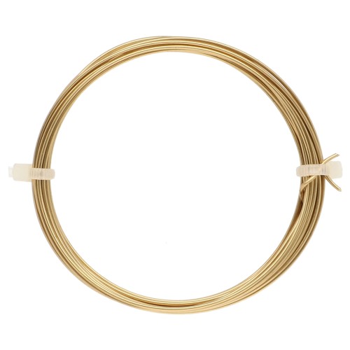 Filo di ottone da 1 mm per la creazione di gioielli - Ottone grezzo x 4 m
