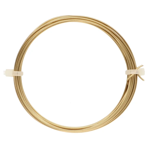 Filo di ottone da 1 mm per la creazione di gioielli - Ottone grezzo x4 m