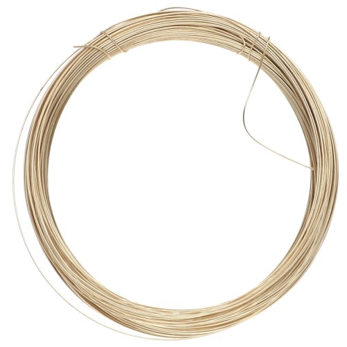 Filo di ottone da 0,4 mm per la creazione di gioielli - Ottone grezzo x 20 m