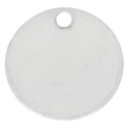 Zecchino da incidere 10 mm - spessore 0,4 mm - Argento 925 x1