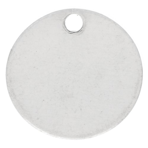 Zecchino da incidere 10 mm - spessore 0,4 mm - Argento 925 x1