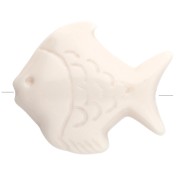 Crema - Perla di pesce acrilica 25x30 mm - Crema x1 Perla di pesce acrilica 25x30 mm - Crema x1