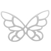 Regalo - Intercalare - Ciondolo a forma di farfalla 30x20 mm - Argento 925 x1