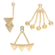 Regalo - Orecchini casuali - Argento 925 ORO x2