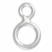Anelli doppi saldati 7x4,5 mm - Argento 925 x5