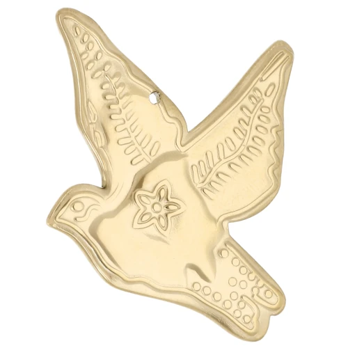 Pendente a forma di uccello 40x36 mm - Acciaio inossidabile 304 Dorato x 1