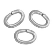 Anelli ovali aperti 3x2x0,5 mm - Acciaio inossidabile 304L x100