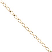 Oro 24 Carati - Catena a maglie fantasiate alternate da 6,4 mm - Acciaio inossidabile 304 Dorato x 1 m Catena a maglie fantasiate alternate da 6,4 mm - Acciaio inossidabile 304 Dorato x 1 m
