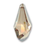 Goccia poligonale Swarovski 6015 50 mm Crystal Golden Shadow x1