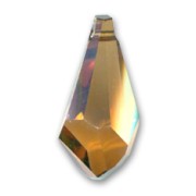 Goccia poligonale Swarovski 6015 50 mm cristallo rame x1|raw }}