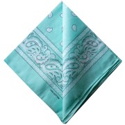 Vert Menthe - Bandana 100% cotone - Cashmere - Menta x1 Bandana 100% cotone - Cashmere - Menta x1