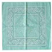 Bandana 100% cotone - Cashmere - Menta x1